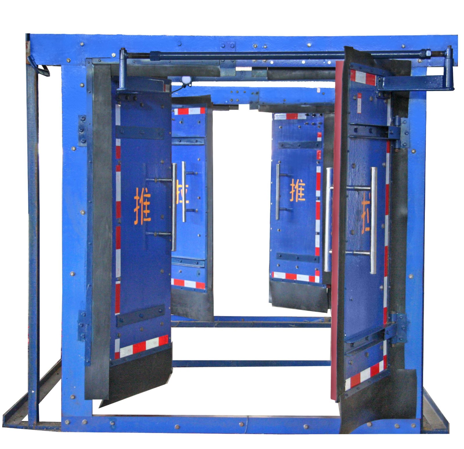 高强度阻燃覆膜竹胶板（钢质）矿用手动无压风门